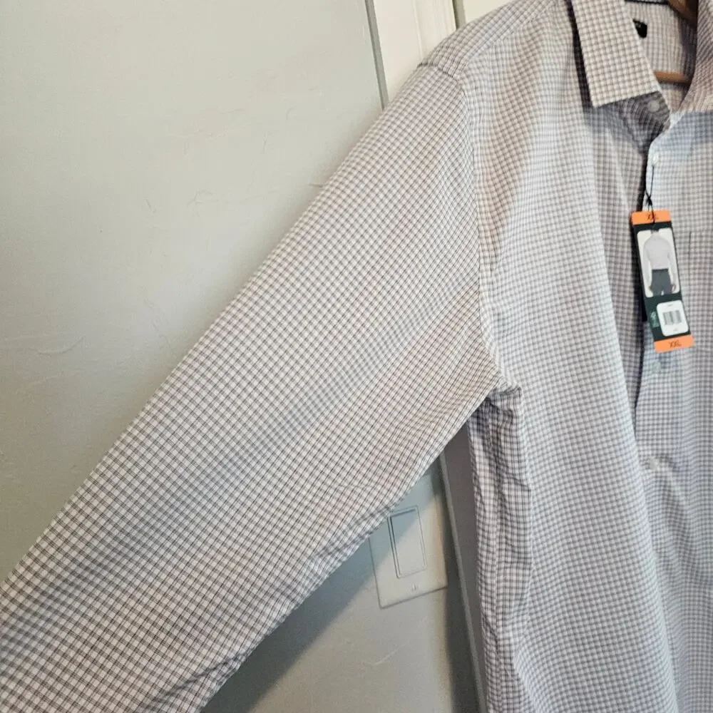 Banana Republic Non Iron Slim Fit Shirt Mens XXL Button Purple Preppy Academia
